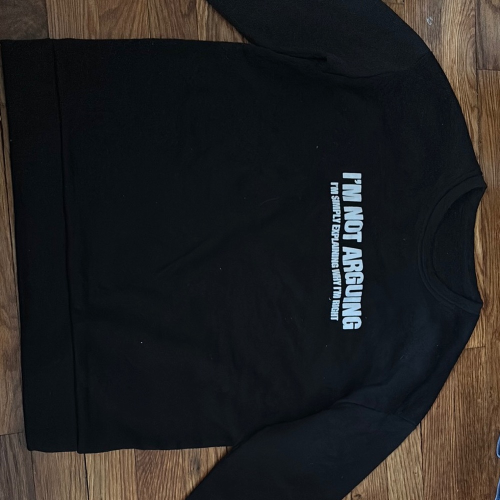 Black Graphic Sweatshirt
